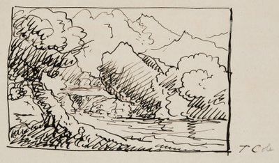 Landscape Sketch by Thomas Cole